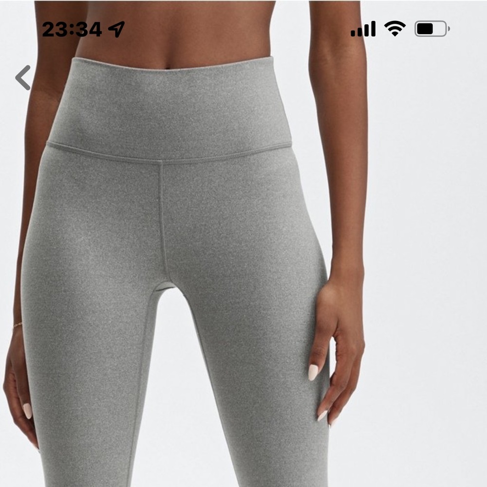 Fabletics High-wasted power hold 7/8 in Heather Grey